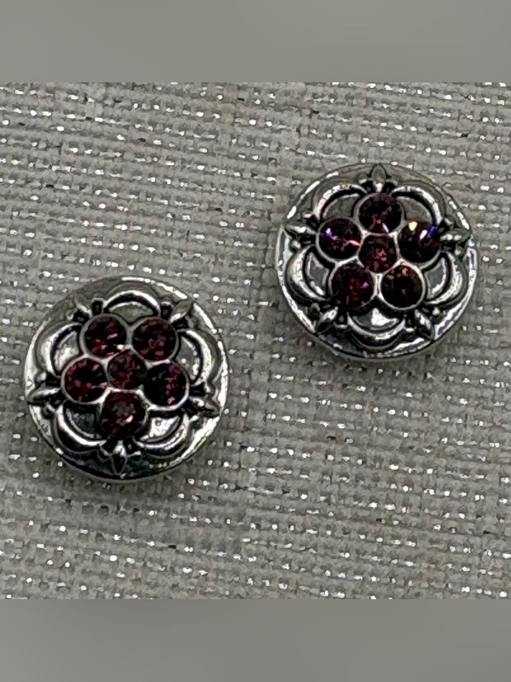 PETITE CHARM - PURPLE - 12mm/13mm - Matching Snap Button Charms